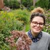Abigail Long in the gardens