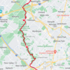 Screenshot of the route between Temple Main Campus and Temple Ambler Campus