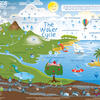 A graph of the water cycle. Water in the clouds falls to the ground as precipitation which travels in lakes and streams to the ocean where it evaporates back into the atmophere