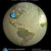 a chart showing how much fresh water is available on earth when compared to a globe.